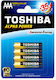 Toshiba Alpha Power Αλκαλικές Μπαταρίες AAA 1.5V 4τμχ