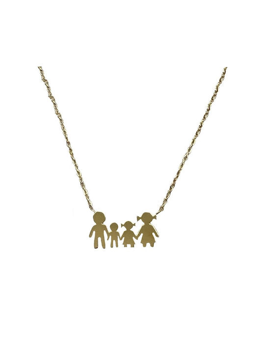 Steel necklace Family 4 Oem