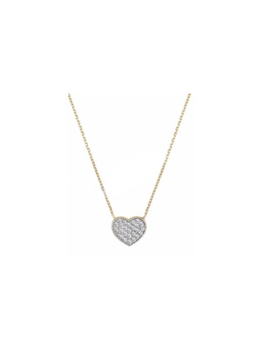 Heart necklace Gold 14k