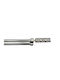 To megalo pazari Extendable Metallic Curtain Pole Double with Rod Φ19mm 160-300cm Silver Matt