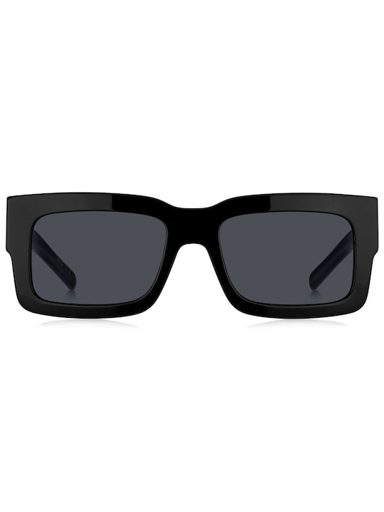 Hugo Sunglasses with Black Plastic Frame and Black Lens BOSS 1654/S 807/IR