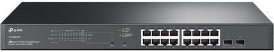 TP-LINK TL-SG2218P Managed L3 PoE+ Switch with 16 Gigabit (1Gbps) Ethernet Ports and 2 SFP Ports