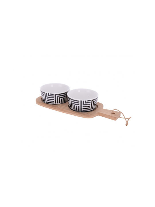 Excellent Houseware Serving Bowl Round made of Bamboo with Diameter 25cm