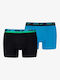 Ανδρικά Μποξεράκια Black/Blue 2Pack