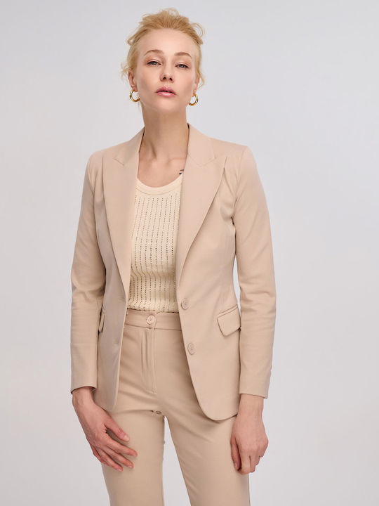 Vicolo Women's Blazer Beige