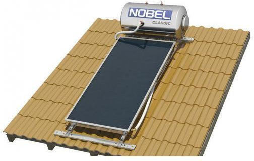 Nobel Classic Încălzitor solar de apă 160lt Inox Dublă acțiune 2.6 m² Țiglă de acoperiș Selectiv