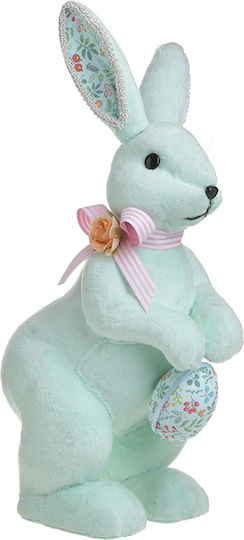 Inart Osterhase Stoff Blau 33x20x15cm