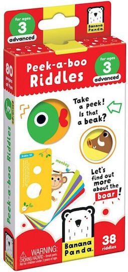 Επιτραπέζιο Παιχνίδι Peek A BOO Riddles 3+ Ετών (EN) Banana Panda