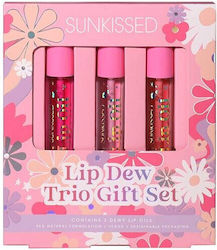 Σετ Ulei De Buze, Sunkissed, Lip Dew Trio Gift Lip Oils, 3 Bucati Σετ Ulei De Buze, Sunkissed, Lip Dew Trio Gift Lip Oils, 3 Bucati