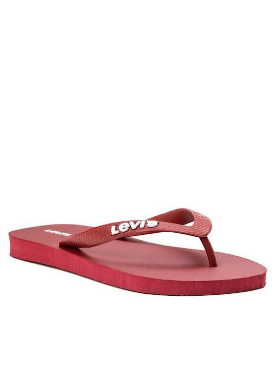 Levi's Ανδρικά Flip Flops Κόκκινα