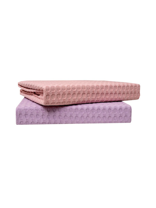 Anna Riska Blanket Nursery Swaddling Blankets Michelle Cotton Pink Blush Pink 80x115cm
