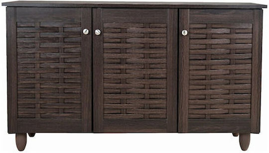 Rea Wooden Shoe Organizer Brown 114x33x67.5cm