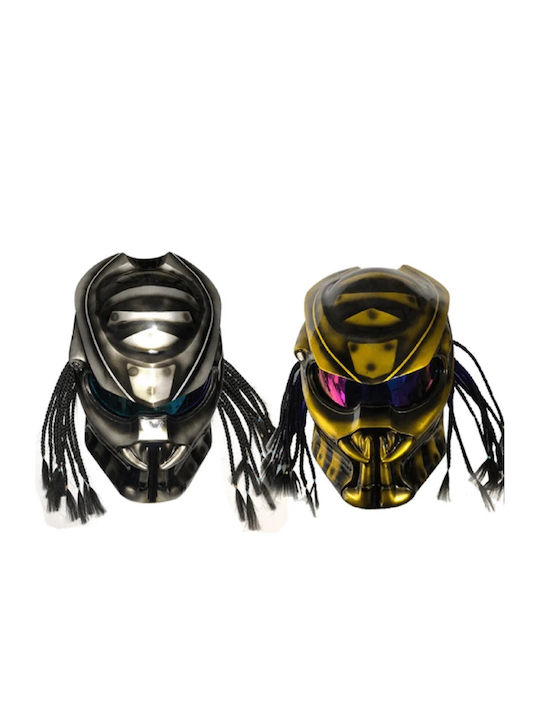 Soman Predator Cască Moto Față întreagă