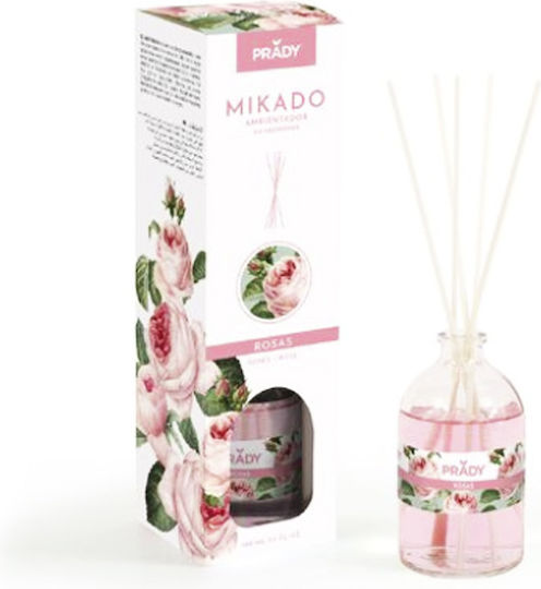 Prady Micado Αρωματικό Χώρου Με Sticks 100ml Τριαντάφυλλο 08701