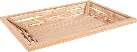 Serviertablett Rechteckig Fb94228 Holz Fichte & Mdf 51x32x5,5y Hect.