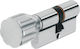 Abus Lock Cylinder Security with Knob Silver