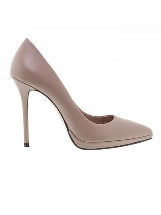 Mourtzi Leather Pink High Heels