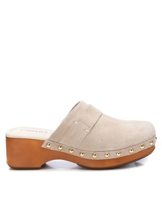 Carmela Footwear Leder Mules mit Hoch Absatz in...