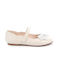 Kids Anatomic Ballerinas with Elastic Strap White