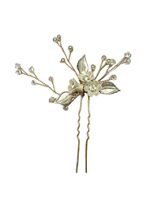 Bridal Hairpin - Gold Branch