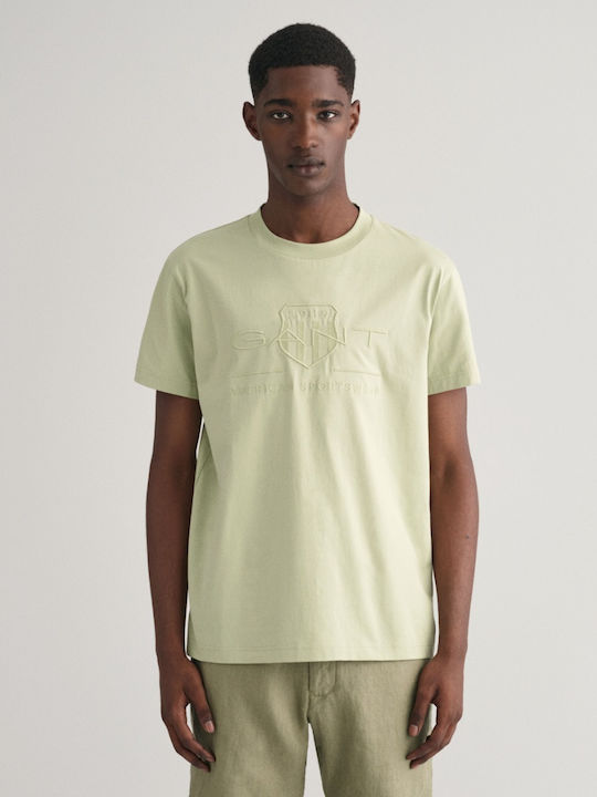 Gant T-shirt Bărbătesc cu Mânecă Scurtă Verde