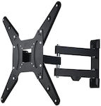 HAMA 00220824 Wandhalterung für Fernseher mit Arm bis 65" und 25kg Schwarz