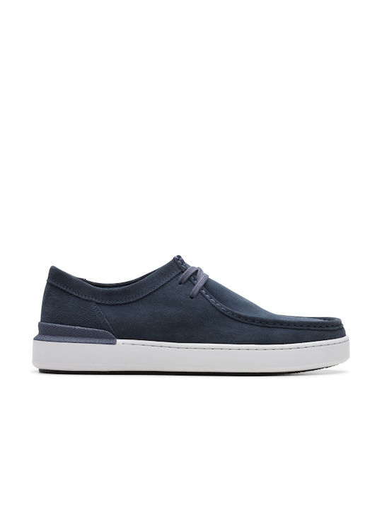 Clarks Leder Herren Slip-Ons Blau