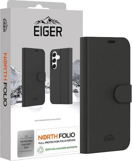 Eiger North Back Cover Plastic Negru (Galaxy S24)