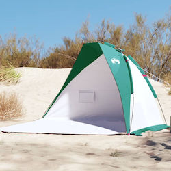 vidaXL Beach Tent Green 223x125x268cm