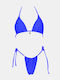 Bikini Set Triangle Top & Slip Bottom Blue