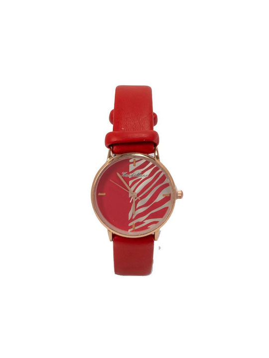 Nora's Accessories Uhr in Rot Farbe