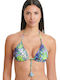Topuri De Bikini Triunghi Cupe B Albastru-Lime