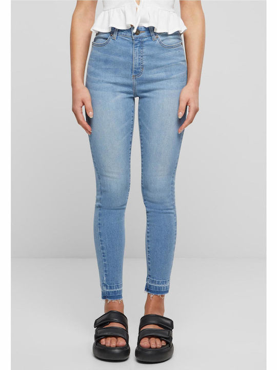 Urban Classics Hoch tailliert Damenjeans in Eng...