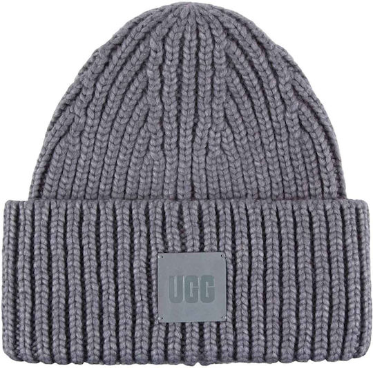 Beanie Unisex Beanie mit Rippstrick in Hellblau Farbe
