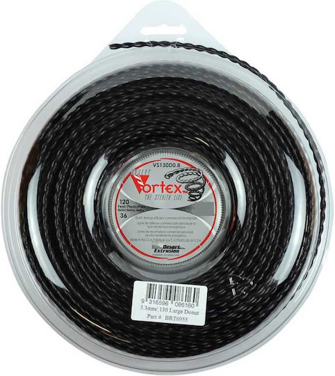 Vortex RRVS130D0.8-12 Round Twist Brush Cutter Trimmer Line Length 36m and Thickness 3.3mm