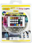Andowl Wasserdicht LED Streifen RGB Länge 10m mit Fernbedienung SMD5050