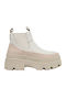 Brisbane Leather Women's Chelsea Boots with Medium Heel Beige