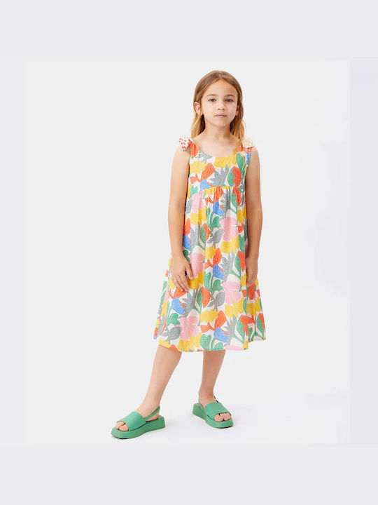 Compania Fantastica Παιδικό Φόρεμα Floral Πολύχρωμο