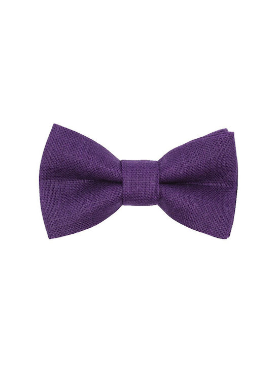 JFashion Kids Fabric Bow Tie Μονόχρωμο Purple