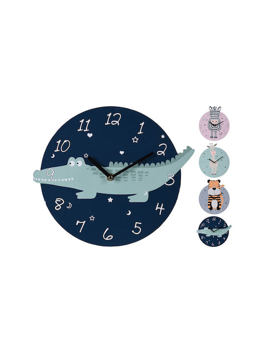 Kids Wooden Wall Clock 26cm