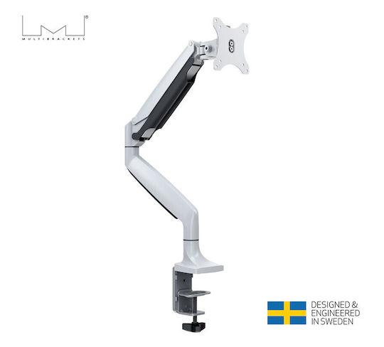 Multibrackets Suport Birou Monitor până la 30" cu Braț Albă (MB-7079)