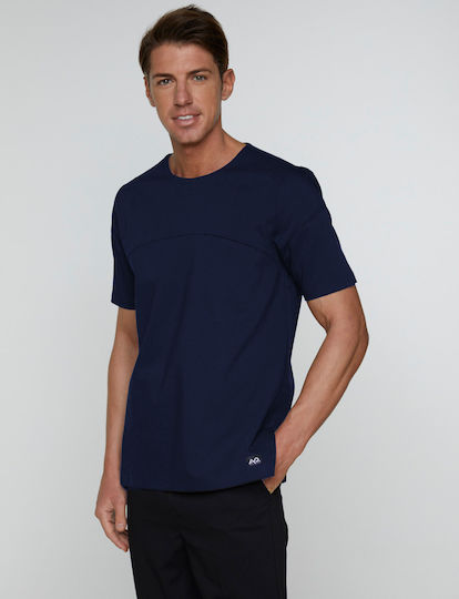 Ayo Bluse Koch Baumwolle Blau mit Langärmelig