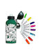 Splat Planet Aluminium Bottle 600ml With 8 Safari 5+ markers