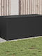 vidaXL Μπαούλο Αποθήκευσης Εξωτερικού Χώρου Rattan 283lt Μαύρο Μ120xΠ50xΥ56εκ.