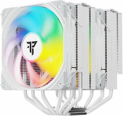 Tempest Gaming 6Pipes Dual Fan CPU Cooling with ARGB for AM4/AM5/1200/115x/1700 Socket White