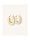 StanStefan Earrings Hoops made of Steel Gold Plated