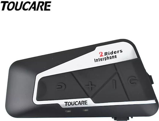 Toucare T9S Ενδοεπικοινωνία Μονή για Κράνος Μηχανής με Bluetooth