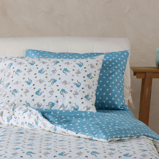 Kentia Mesmer A Kids Cotton Pillowcase Set 50x70cm Blue