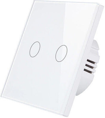 SmartWise Smart Switch 2 Καναλιών Wi-Fi, Bluetooth & ZigBee (με Ουδέτερο)