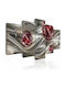 Polihome Crimson Fivefold Painting Fabric 200x100cm